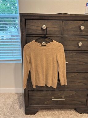 Charter Club Camel cashmere Crewneck Sweater